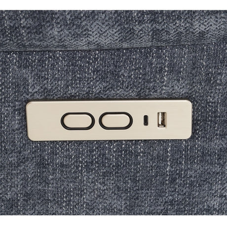 Omarion Blue Power Recliner W/Lift & Heating & Massage - Ornate Home