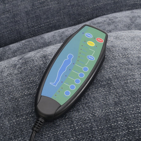 Omarion Blue Power Recliner W/Lift & Heating & Massage - Ornate Home