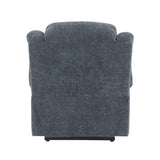 Omarion Blue Power Recliner W/Lift & Heating & Massage - Ornate Home