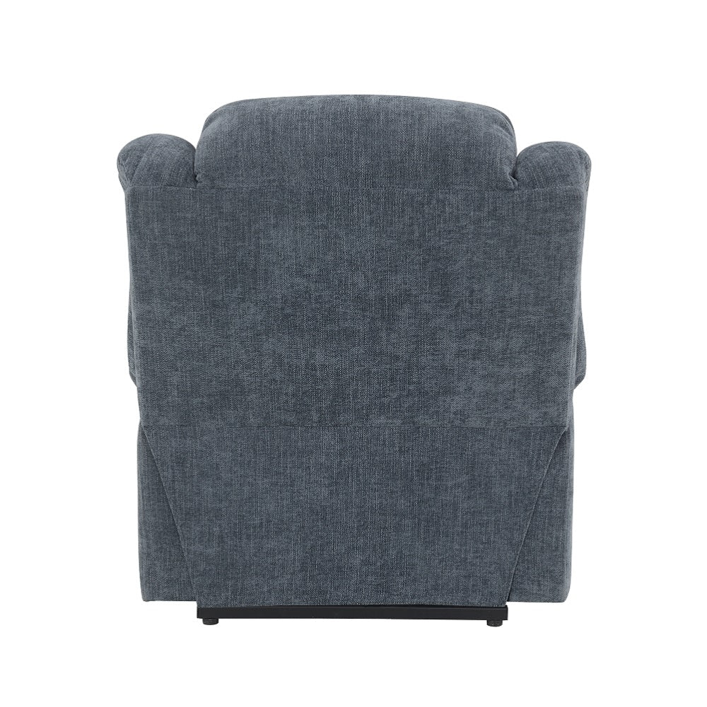 Omarion Blue Power Recliner W/Lift & Heating & Massage - Ornate Home