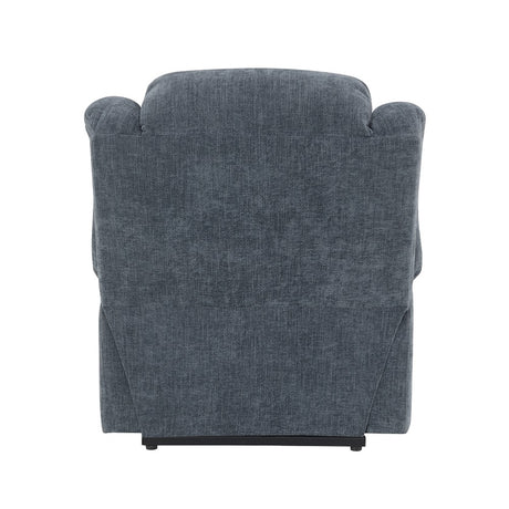 Omarion Blue Power Recliner W/Lift & Heating & Massage - Ornate Home