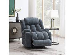 Omarion Blue Power Recliner W/Lift & Heating & Massage - Ornate Home