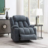 Omarion Blue Power Recliner w/ Lift, Heating & Massage - Ornate Home