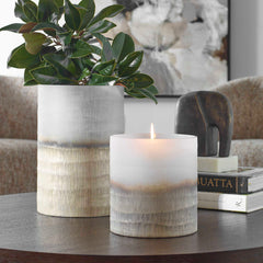 Ombra Bronze/Silver Modern Vases (Set of 2) - Ornate Home