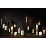 Omega Medium Black Metal Stacked Ring Table Candle Holder - Ornate Home