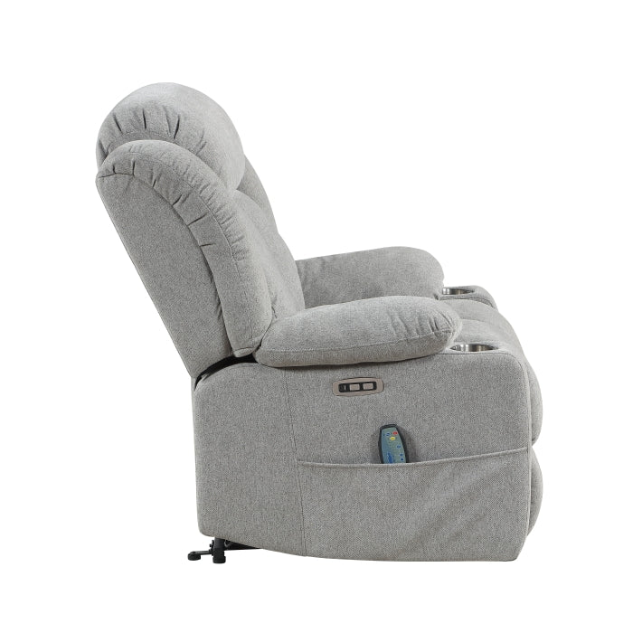 Omni Blue Power Lift Chair With Massage Heat And Charging Port