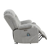 Omni Blue Power Lift Chair With Massage Heat And Charging Port