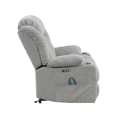 Omni Blue Power Lift Chair With Massage Heat And Charging Port - Ornate Home