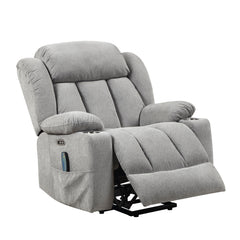 Omni Blue Power Lift Chair With Massage Heat And Charging Port - Ornate Home
