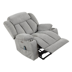 Omni Blue Power Lift Chair With Massage Heat And Charging Port - Ornate Home