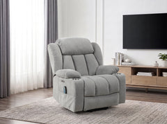 Omni Blue Power Lift Chair With Massage Heat And Charging Port - Ornate Home