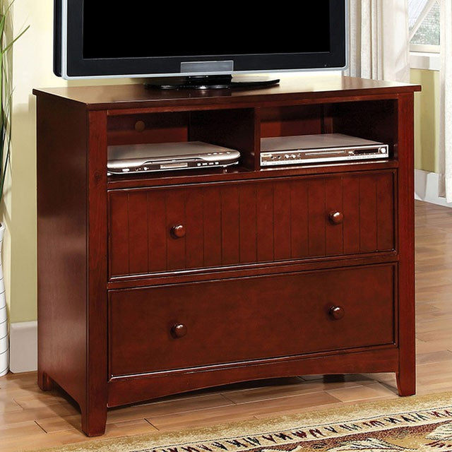 Omnus Cherry Media Chest - Ornate Home