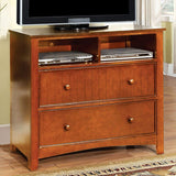 Omnus Oak Media Chest - Ornate Home