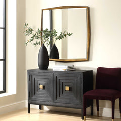 On Point Gold Square Mirror - Ornate Home
