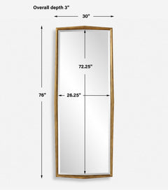 On Point Gold Wood Dressing Mirror - Ornate Home