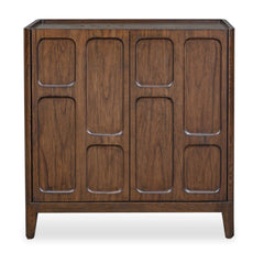 On The Block Walnut 2 Door Cabinet - Ornate Home