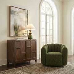 On The Block Walnut 2 Door Cabinet - Ornate Home