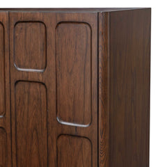 On The Block Walnut 2 Door Cabinet - Ornate Home
