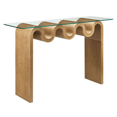 Ondine Natural Glass Top 50" Console Table - Ornate Home