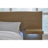 One Coastal Bisque Modern Live Edge California King Wall Bed with Floating Nightstands - Ornate Home