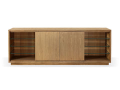 One Coastal Modern 74 inch TV Console in Bisque - Ornate Home