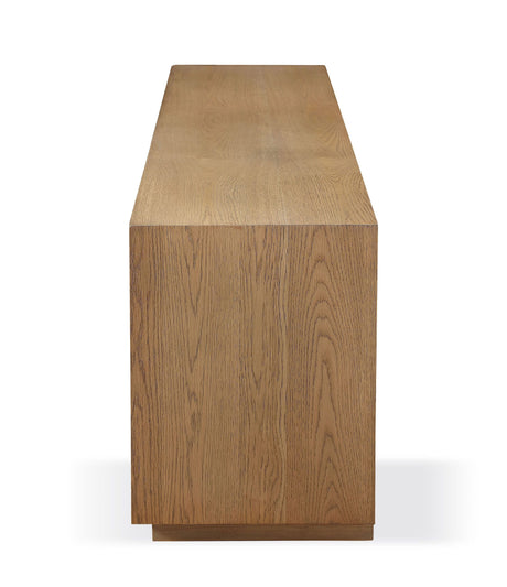 One Coastal Modern 74 inch TV Console in Bisque - Ornate Home