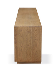One Coastal Modern 84 inch TV Console in Bisque - Ornate Home