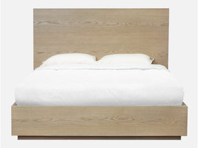 One Coastal Modern Eastern King Platform Bed in Bisque - Ornate Home