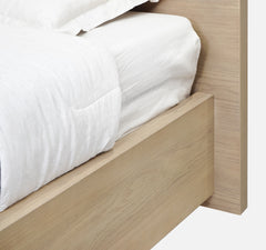 One Coastal Modern Eastern King Platform Bed in Bisque - Ornate Home