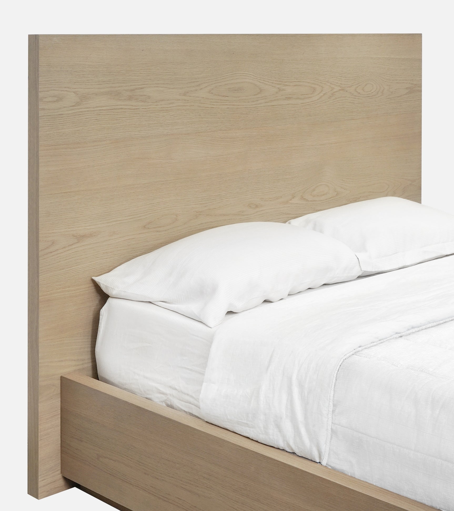 One Coastal Modern Full Platform Bed in Bisque - Ornate Home