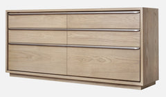One Coastal Modern Six Drawer Dresser in Bisque - Ornate Home