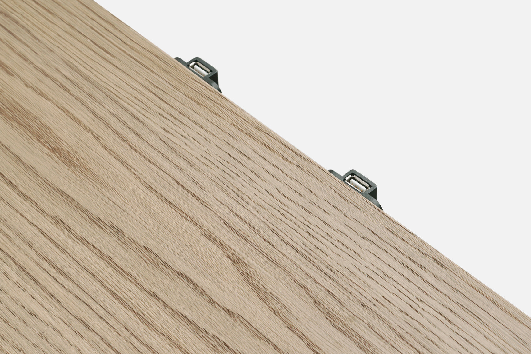 One Coastal Modern Three Drawer USB-charging Nightstand in Bisque - Ornate Home