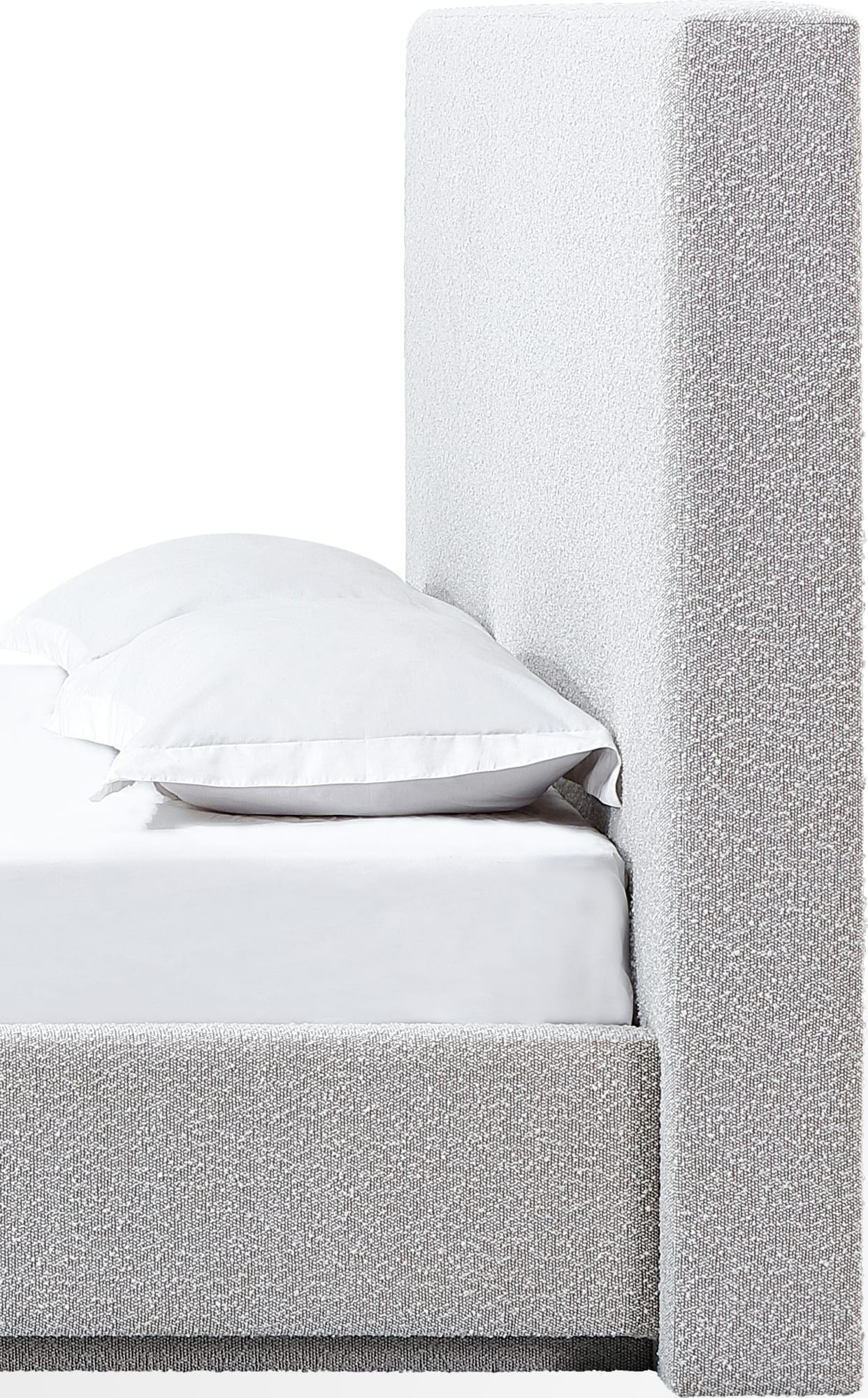 One Cotton Ball King Upholstered Modern Headboard - Ornate Home