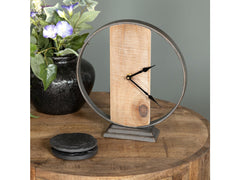 One More Minute Brown Table Clock - Ornate Home