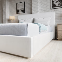 One Pearl California King Upholstered Footboard Storage Bed - Ornate Home