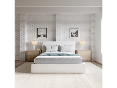 One Pearl King Upholstered Footboard Storage Bed - Ornate Home