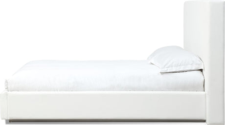 One Pearl King Upholstered Platform Bed - Ornate Home