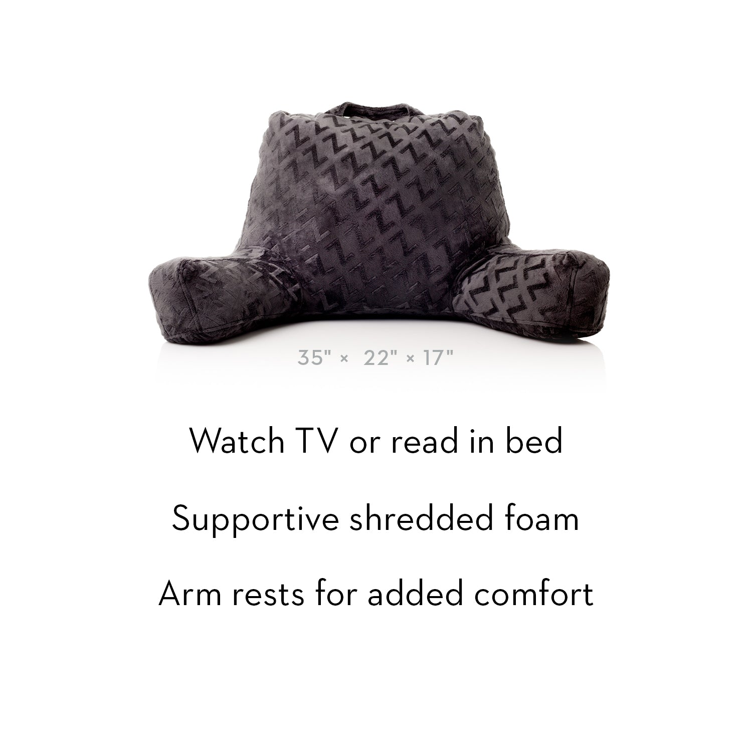 One Size Black Lounge Pillow - Ornate Home