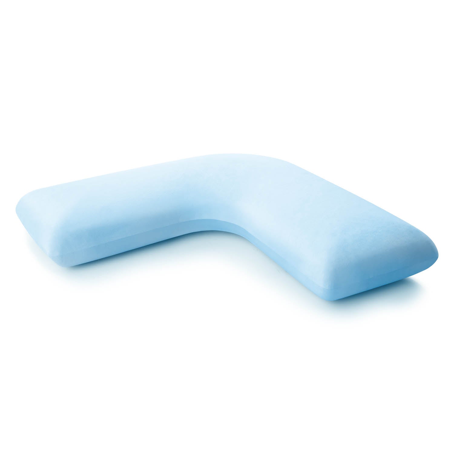 One Size White L-Shape Pillow with Gel Dough - Ornate Home