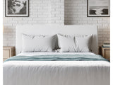 One Upholstered Modern Headboard in Pearl - Ornate Home