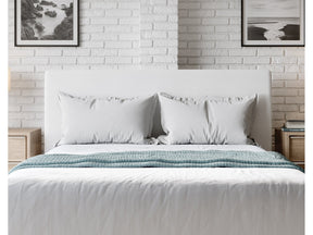 One Upholstered Modern Headboard in Pearl - Ornate Home