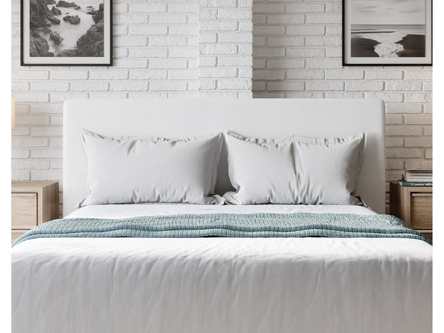 One Upholstered Modern Headboard in Pearl - Ornate Home