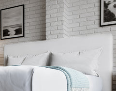 One Upholstered Modern Headboard in Pearl - Ornate Home