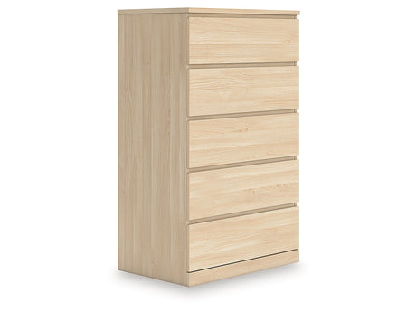 Onita Natural Five Drawer Chest - Ornate Home