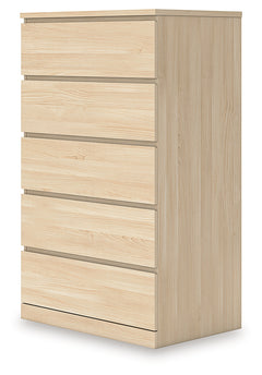 Onita Natural Five Drawer Chest - Ornate Home