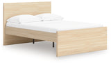 Onita Natural Full Panel Platform Bed (Online Special Price) - Ornate Home