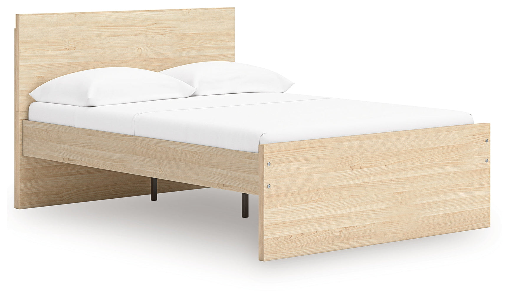 Onita Natural Full Panel Platform Bed (Online Special Price) - Ornate Home