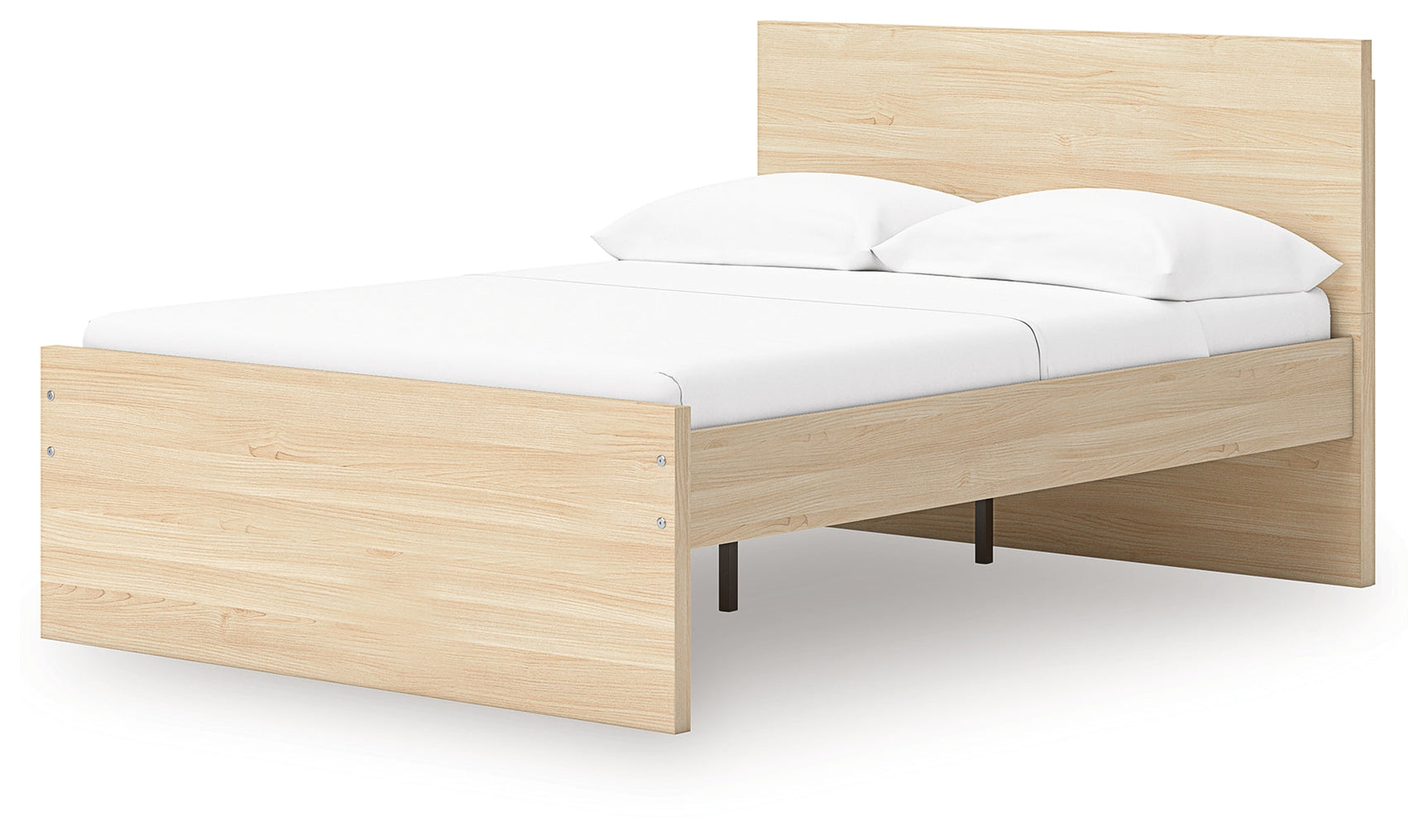 Onita Natural Full Panel Platform Bed (Online Special Price) - Ornate Home