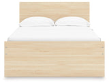 Onita Natural Full Panel Platform Bed (Online Special Price) - Ornate Home