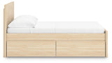Onita Natural Full Panel Platform Bed with 1 Side Storage (Online Special Price) - Ornate Home